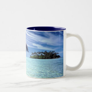 Dolphins Galore Two-Tone Coffee Mug