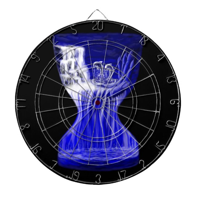 Dolphins , Hand of Times Dart Board (Front)