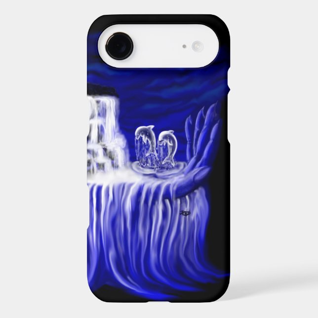 Dolphins , Hand of Times iPhone Case (Back)