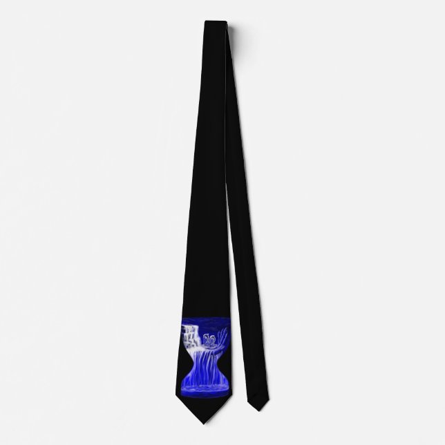 Dolphins , Hand of Times Neck Tie (Front)