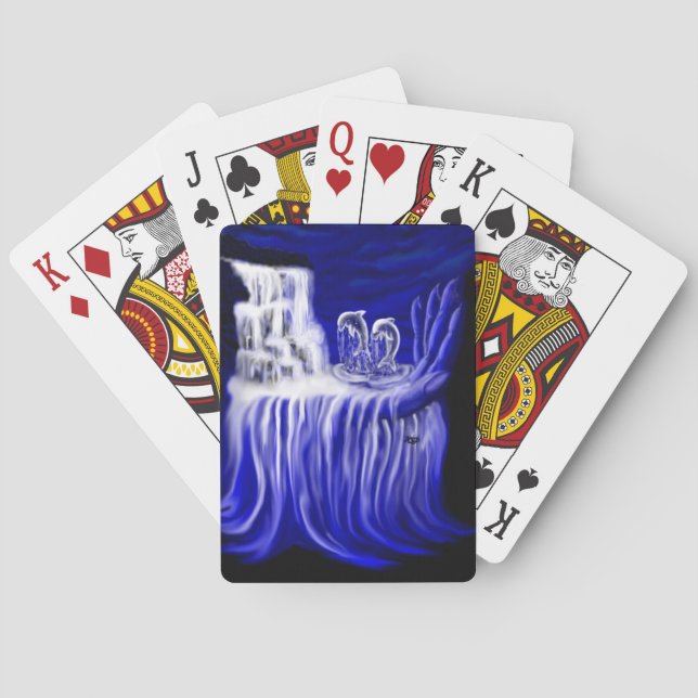 Dolphins , Hand of Times Poker Cards (Back)