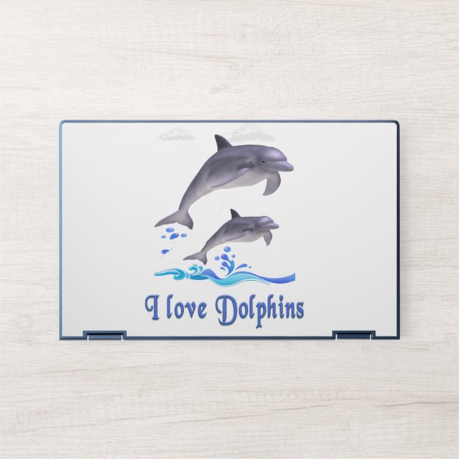 Dolphins HP Laptop Skin (Front)