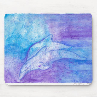 Dolphins In Blue Mouse Pad