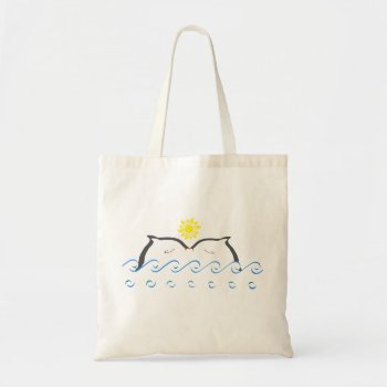 Dolphins In Love Tote Bag by rdwnggrl at Zazzle