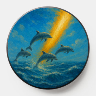 Dolphins in Sunbeam PopSocket