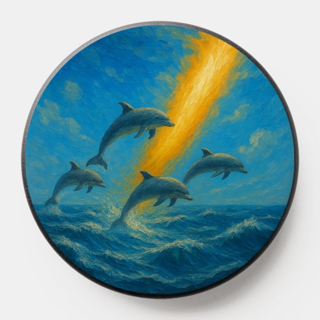 Dolphins in Sunbeam PopSocket (Popsocket)
