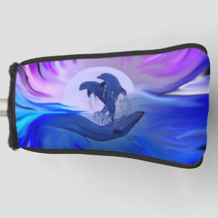 Dolphins in the Moonlight Golf Head Cover