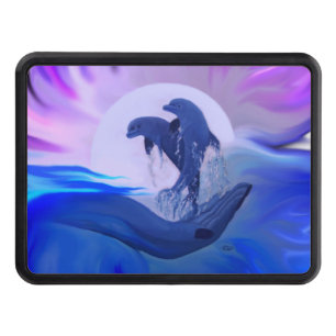 Dolphins in the Moonlight Hitch Cover