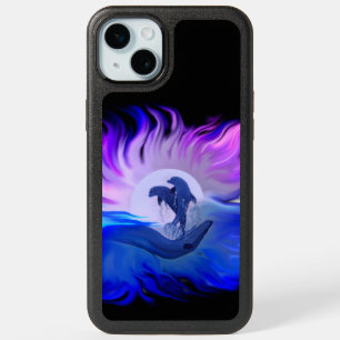 Dolphins in the Moonlight iPhone 15 Plus Case