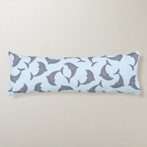 Dolphins in the Sea Pattern Body Pillow