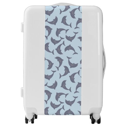 Dolphins in the Sea Pattern Luggage