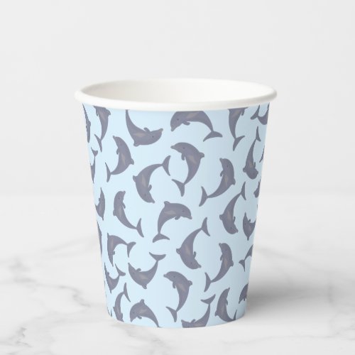 Dolphins in the Sea Pattern  Paper Cups