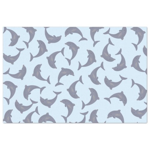 Dolphins in the Sea Pattern Tissue Paper