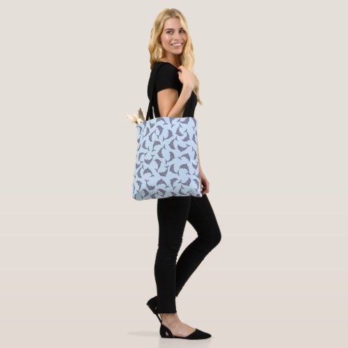 Dolphins in the Sea Pattern Tote Bag