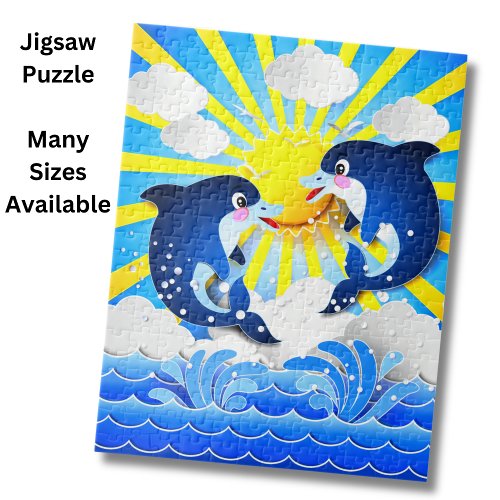 Dolphins in the Sun Jigsaw Puzzle