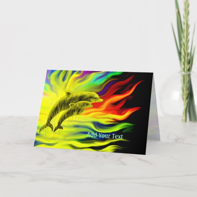 Dolphins in the Sunshine Card (Front)