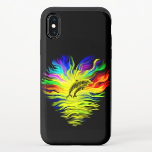 Dolphins in the Sunshine iPhone X Slider Case