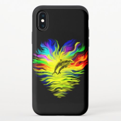 Dolphins in the Sunshine iPhone XS Slider Case