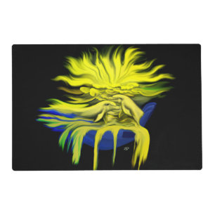 Dolphins in the Sunshine with Hand , Dolphin Love Placemat