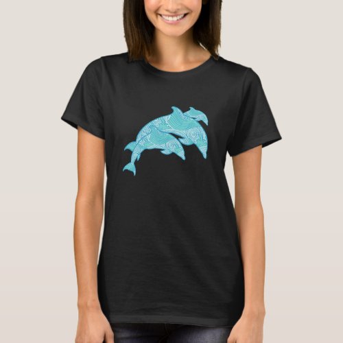 Dolphins In The Vast Ocean T_Shirt