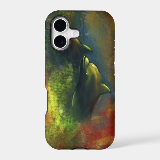 Dolphins Iphone Case (Back)
