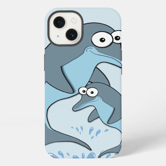Dolphins Iphone Case (Back)