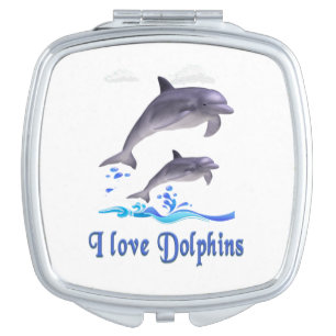 Dolphins items makeup mirror