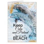 Dolphins-Keep Calm-Pretend You Are At The Beach (Front)