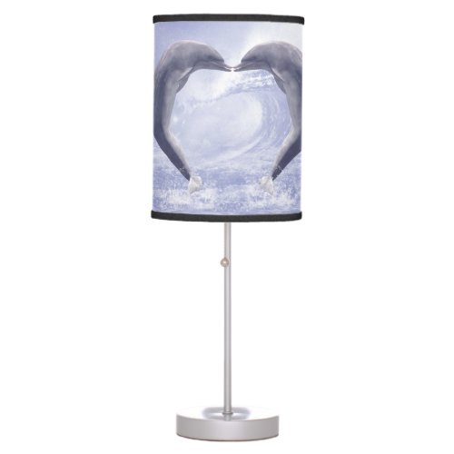 Dolphins Kisses Table Lamp