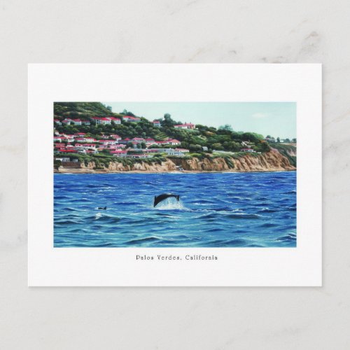 Dolphins Near Palos Verdes Postcard
