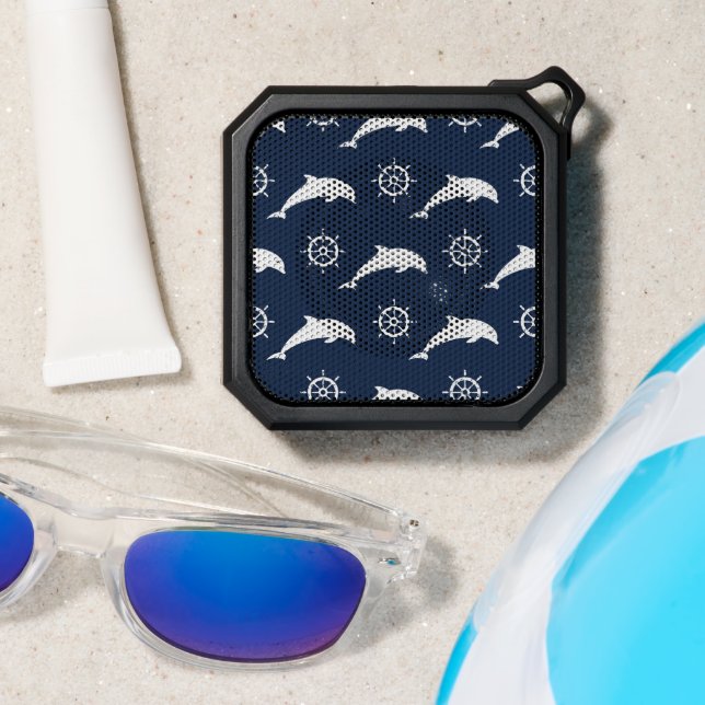 Dolphins On Parade Pattern Bluetooth Speaker (Insitu(Beach))