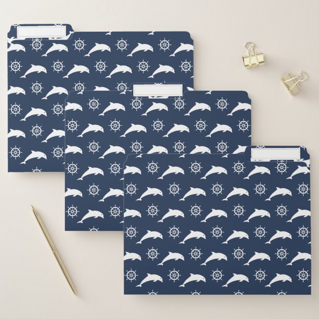 Dolphins On Parade Pattern File Folder (Set)