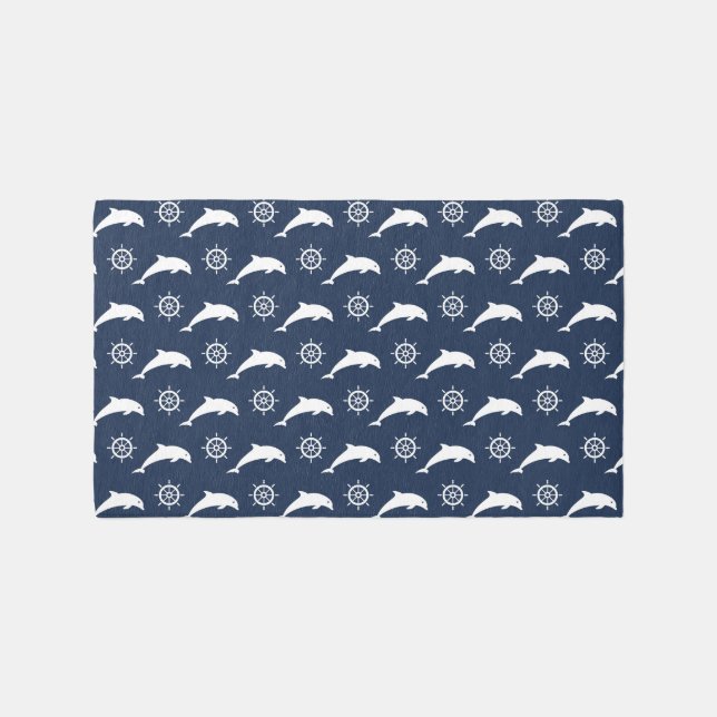 Dolphins On Parade Pattern Rug (Front)