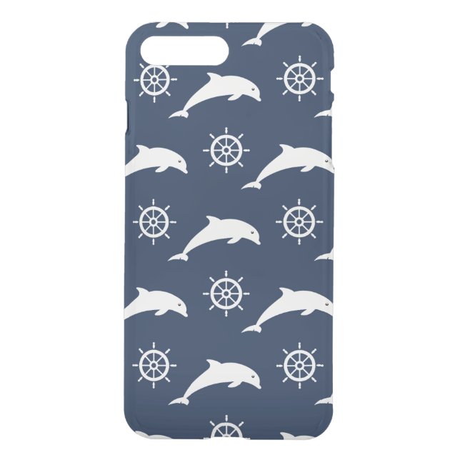 Dolphins On Parade Pattern Uncommon iPhone Case (Back)