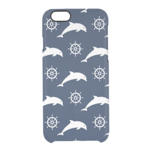 Dolphins On Parade Pattern Clear iPhone 6/6S Case