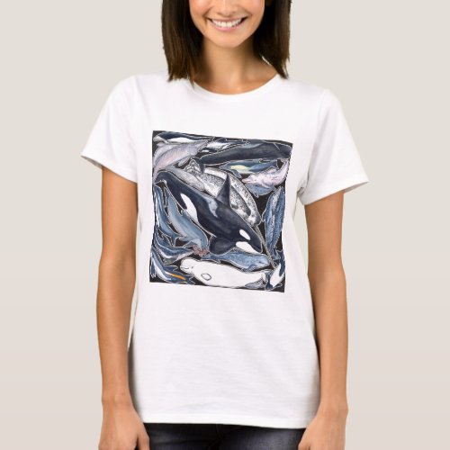 Dolphins orcas belugas and narvales T_Shirt