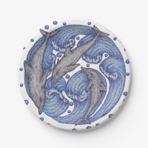 Dolphins Paper Plates