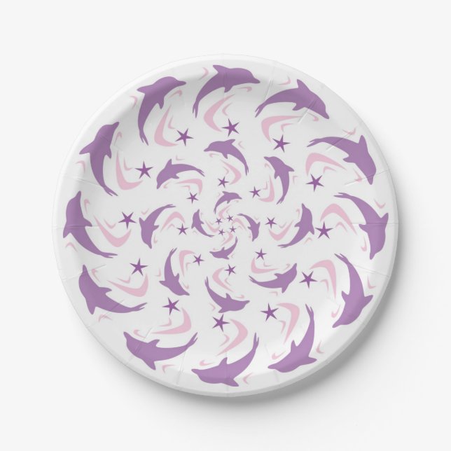 Dolphins Paper Plates (Front)