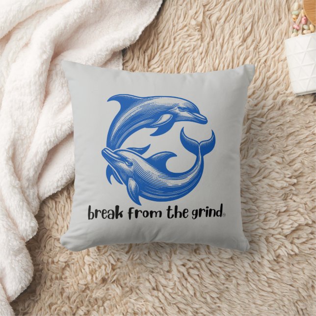 Dolphins Pillow (Blanket)