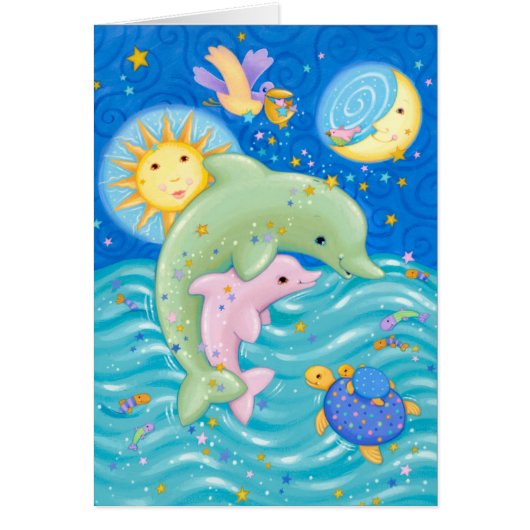 Dolphins Play Cards (Front)