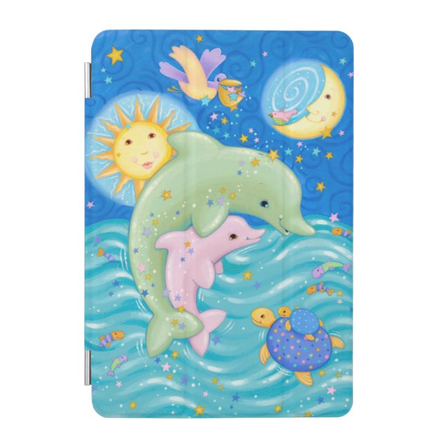 Dolphins Play iPad Mini Cover (Front)