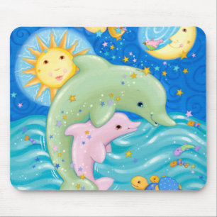 Dolphins Play Mouse Pad