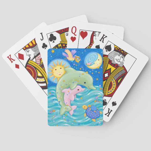 Dolphins Play Poker Cards (Back)