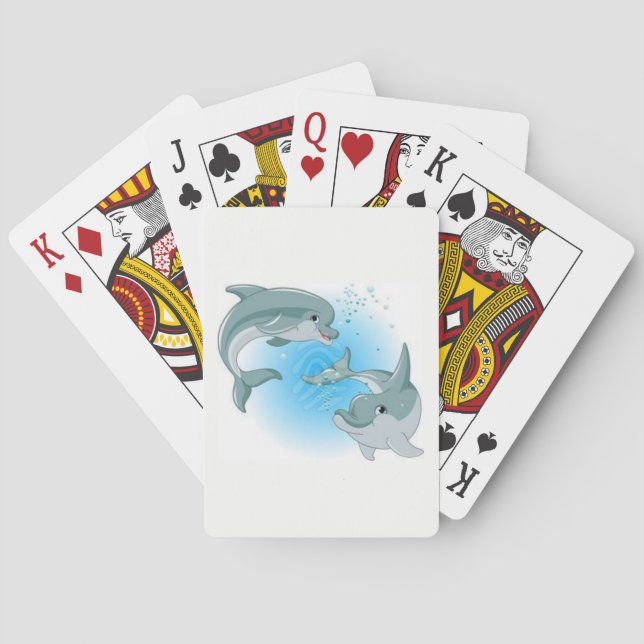 Dolphins Playing Cards (Back)