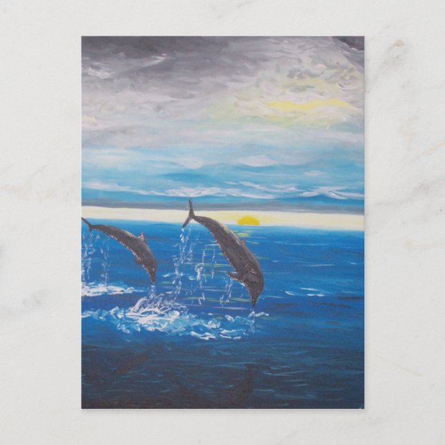 Dolphins Postcard (Front)
