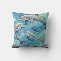 Dolphins swimming in the sea