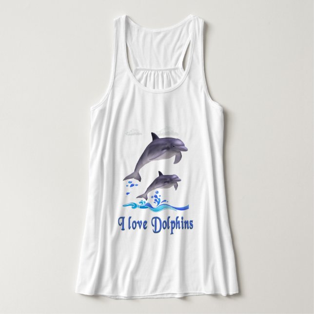 Dolphins Tank Top (Design Front)