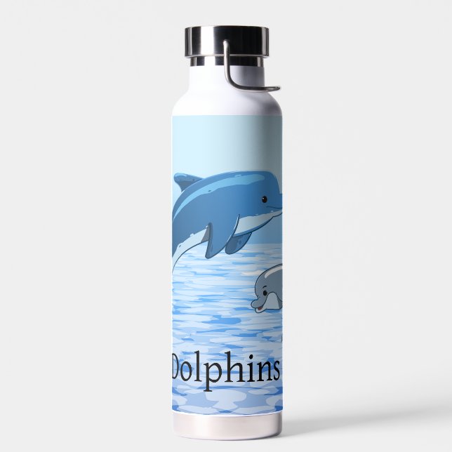 Dolphins Thor Copper Vacuum Insulated Water Bottle (Left)