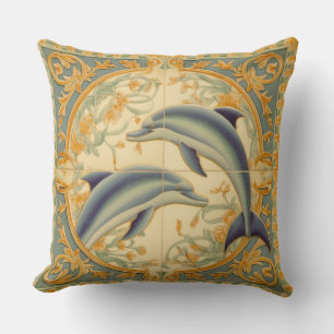 Dolphins Throw Pillow