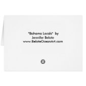 dolphinswithsnappers cards (Back Horizontal)